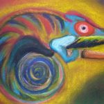 Pastellkreide, 32 x 24 cm