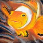 Pastellkreide, 32 x 24 cm