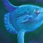 Mondfisch, Pastellkreide, 32 x 24 cm