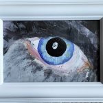 Auge, Acryl, DIN A6