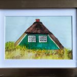 Dänisches Haus, Aquarell, DIN A6