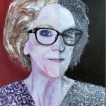 Selbstportrait Acryl, 70 x 100 cm